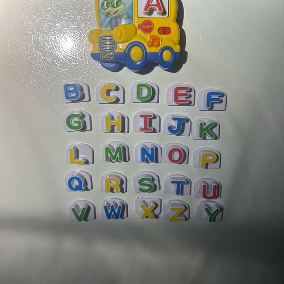 Colorful Magnetic Alphabet Learning Bus - Picture 1 of 2
